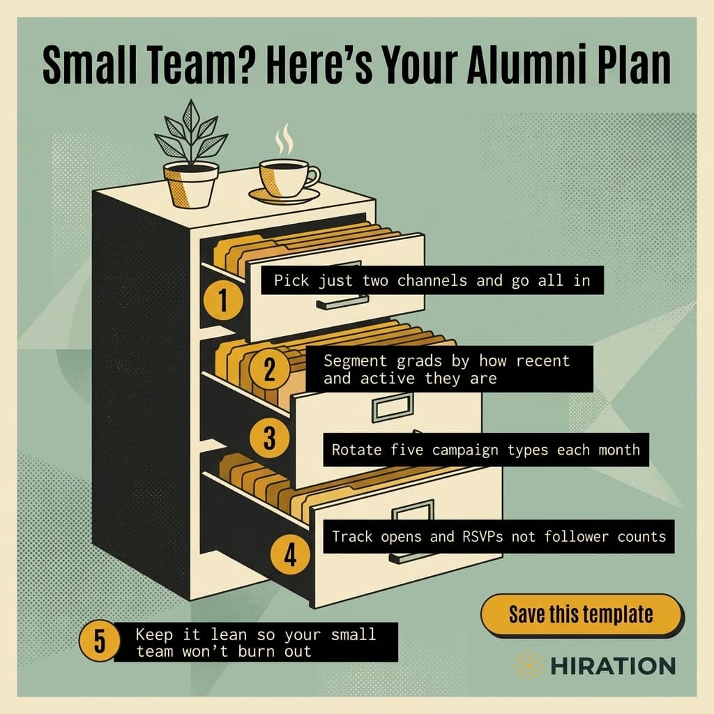 Alumni Marketing Plan Template for 2-3 Person Teams - Alumni