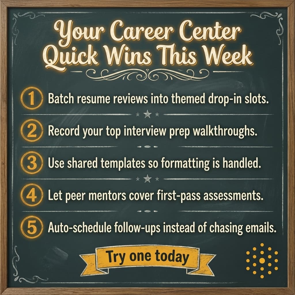 Career Center Time Management: 5 Ways to Reclaim Your Week